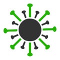 Contagious Virus Vector Icon Flat Illustration