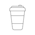 container beverage disposable isolated icon