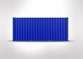 Container in 3D.rendering, color blue