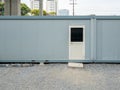 The container box for use to the temporary office room