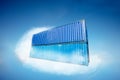 Container in cloud a software infrastructure concept Royalty Free Stock Photo