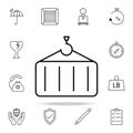 container crane icon. logistics icons universal set for web and mobile