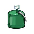 container fuel can metal cartoon vector illustration Royalty Free Stock Photo