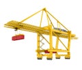 Container Gantry Crane Isolated