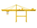 Container Gantry Crane Isolated