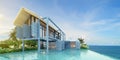 Container house with pool