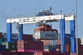 Container lift at Inland Port Greer Royalty Free Stock Photo