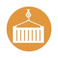 Container lifter Vector Icon which can easily modify or edit