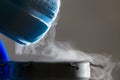 Container with liquid nitrogen, Royalty Free Stock Photo