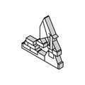 container loader port equipment isometric icon vector illustration Royalty Free Stock Photo