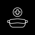 Container for medical tools. Vector icon Royalty Free Stock Photo