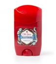 A container of Old Spice deodorant Royalty Free Stock Photo