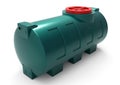 Container. Plastic barrel. Water tank. 3D illustration.