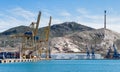 Container Port in Cartagena, Spain Royalty Free Stock Photo