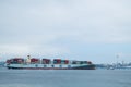 Container ship arriving in Seattle