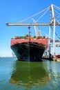 A container ship at the dock Royalty Free Stock Photo