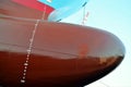 Container ship in the dry dock. Royalty Free Stock Photo