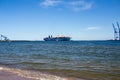 Container ship Maersk Mc-Kinney Moller in Gdansk Poland.