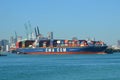 Container Ship in Port of Miami Royalty Free Stock Photo