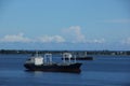 Container ships in the Lagoon