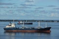 Container ships in the Lagoon