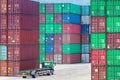 Container stack yards Royalty Free Stock Photo