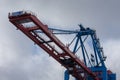 Container terminal in the Port of Hamburg, Germany Royalty Free Stock Photo