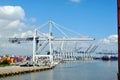 Container terminal in the port of Savannah, Georgia.