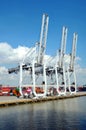 Container terminal in the port of Savannah, Georgia.