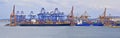 Container terminal Royalty Free Stock Photo