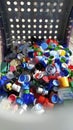 Horcajo de las Torres, ÃÂvila, Spain; July 25, 2021: container to put caps to recycle
