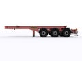 Container TRailer isolated Royalty Free Stock Photo