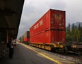 Container Train, Railroads Transportation, Canada