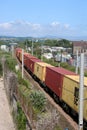 Container train on West Coast Main Line Carnforth