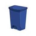 container trash bin garbage cartoon vector illustration