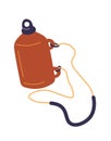 Container with water on rope, camping essentials