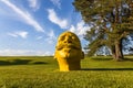 The Container - Yellow head sculpture in the Birstonas, Lithuania, 4 June 2022