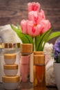 Spa cosmetics aroma oils Royalty Free Stock Photo