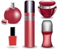 Containers of body care products. Vector