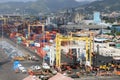 Cargo terminal in Port of Spain, Trinidad and Tobago Royalty Free Stock Photo