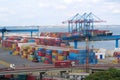 Containers at the port in Odessa, Ukraine