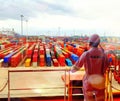 Containers Port terminal Morocco Royalty Free Stock Photo