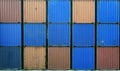 Containers stack for shipping