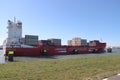 Containership Artic moored in the harbor at Landtong Rozenburg