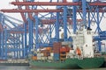 Containerterminal in Hamburg Royalty Free Stock Photo
