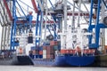 Containerterminal in Hamburg, Germany Royalty Free Stock Photo