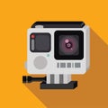 Camera icon. Flat design. Vector illustration.