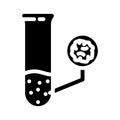 contaminant detection hydrogeologist glyph icon vector illustration