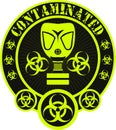 Contaminated Biohazard badge