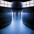 Contaminated Radioactive Water around Nuclear Reactor Core Royalty Free Stock Photo